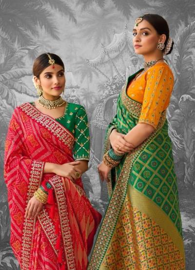 100 Series By Gajraj Silk Designer Wedding Saree Collection